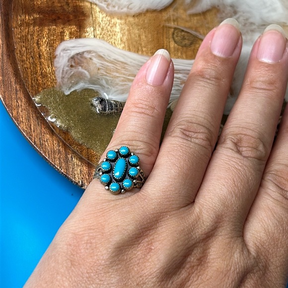 🖤Navajo Sterling silver turquoise ring - Picture 2 of 11
